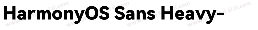HarmonyOS Sans Heavy字体转换